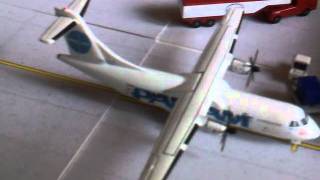 preview picture of video 'Mi nuevo Gemini jet 1-400 pan am ATR-42-300'