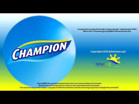 Champion Blue Bar New Radio Commercial Jingle ''Jumbo Hotdog'' (2023) (NNCBC Weekend Radio Ads)