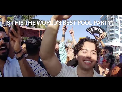EC Twins live from "Friends in high places". LA's newest pool party