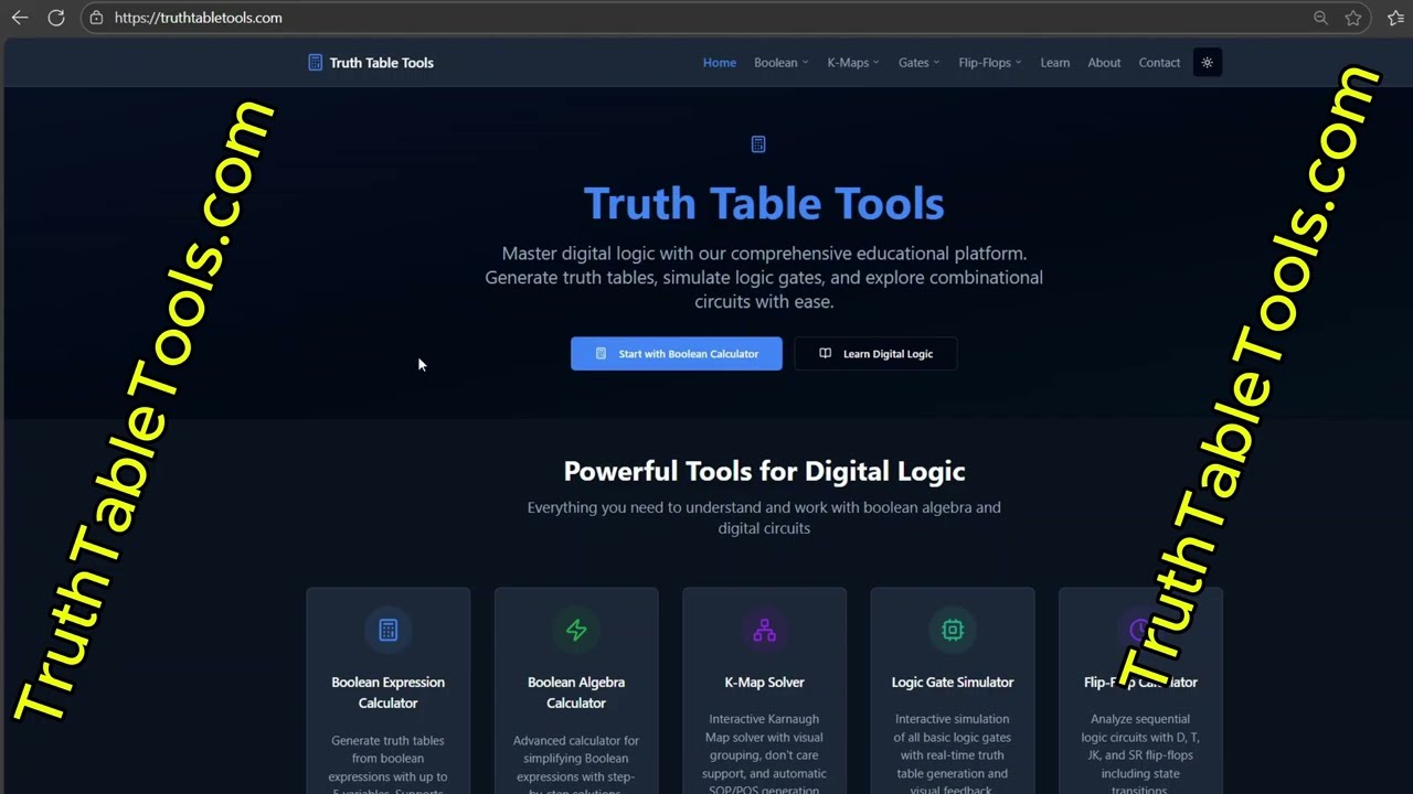 How to Generate a Truth Table Online – Step-by-Step Tutorial (TruthTableTools)