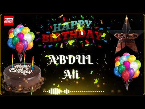 Happy Birthday Abdul Ali _||_Best_Wishes_||