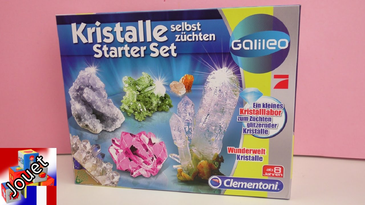Fabriquer un cristal soi-même avec le set de Clementoni – La physique c’est chouette !