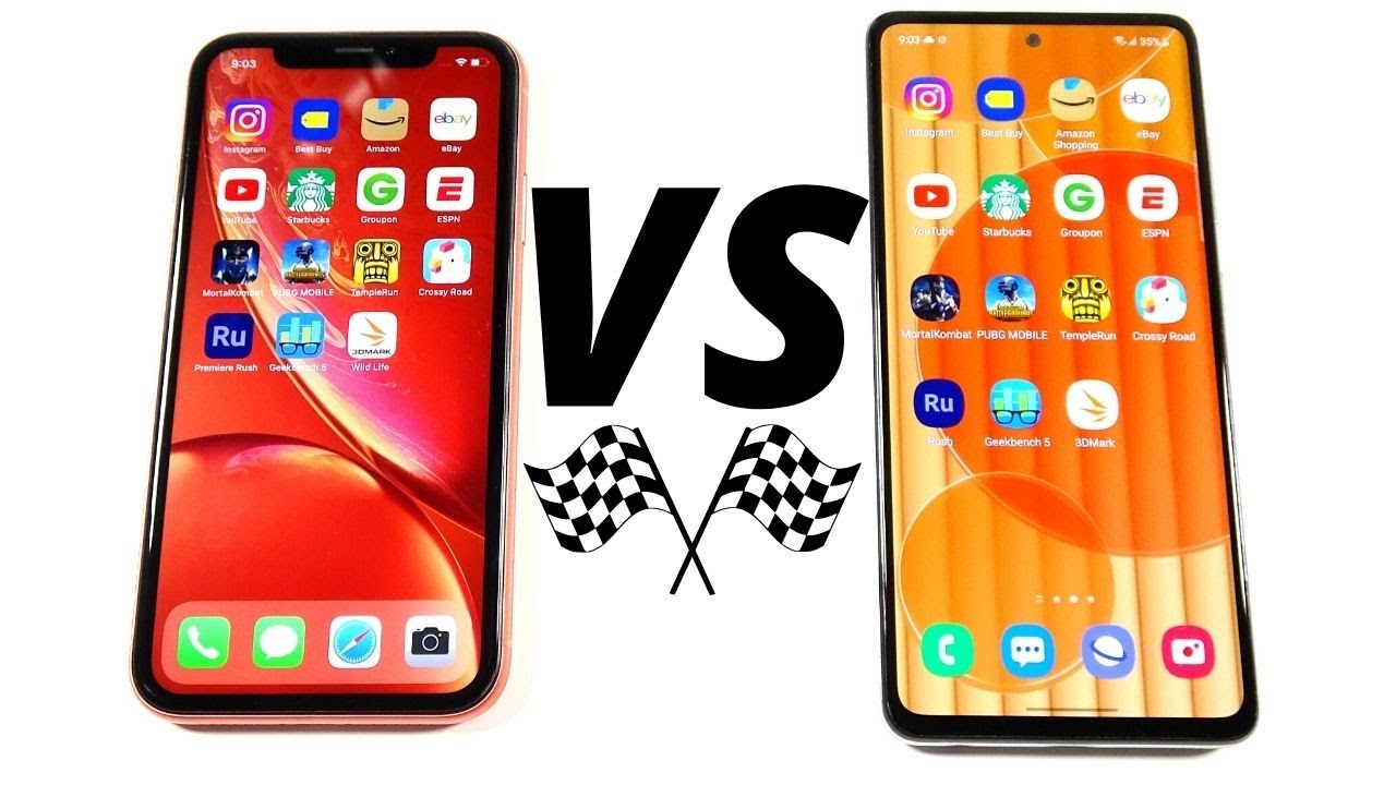 iPhone XR vs Galaxy A52 Speed Test!