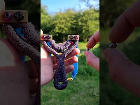 How To Shoot A SlingShot🎯 #outdoors #shooting #catapults #slingshot #practice