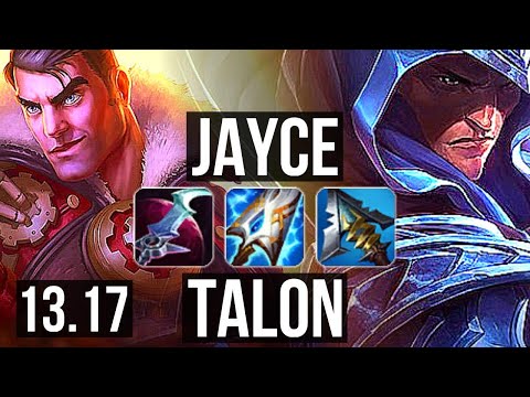 JAYCE vs TALON (MID) | 11/0/3, Quadra, Legendary | KR Master | 13.17
