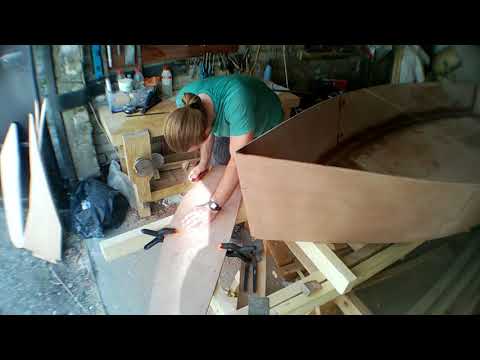 Making the centerboard trunk