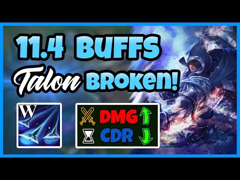 11.4 Buffs Make Talon So Broken! | Best Talon NA - League of Legend