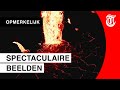 Lava-spuwende vulkaan van dichtbij gefilmd