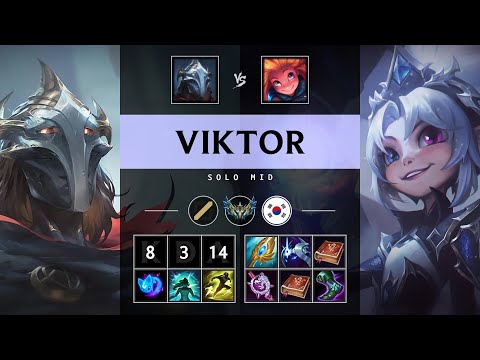 Viktor Mid vs Zoe: Triple Kill, Unstoppable - KR Challenger Patch 25.S1.1