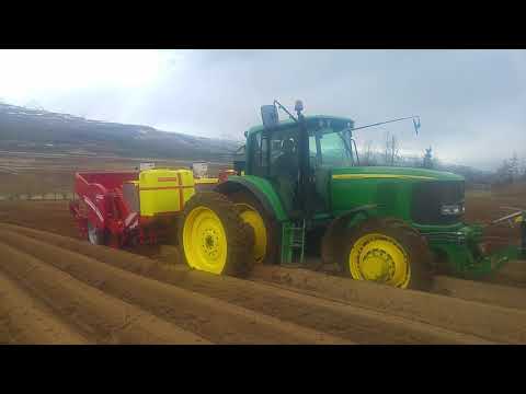 Grimme GL430 & John Deere 6620 Potato Planting