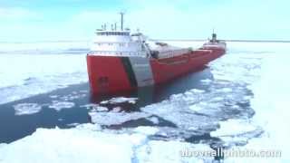 Ice Cutters over Lake Superior - March 2014