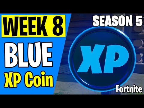 ALL (BLUE) WEEK 8 XP Coin Locations - Season 5