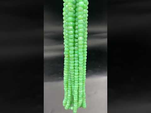 Green Kelsi Round Faceted Beads