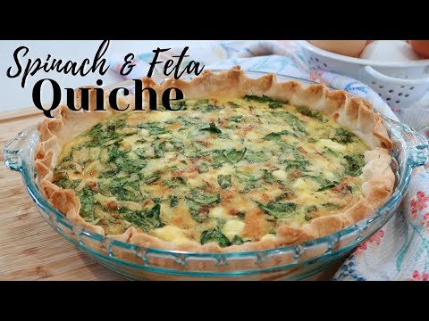 Spinach and Feta Quiche Recipe - The Carefree Kitchen