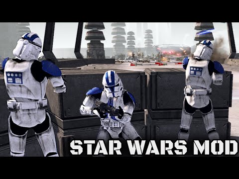 STAR WARS: GALAXY AT WAR MOD - Republic Clone Troopers vs CIS Droids - Men of War Assault Squad 2