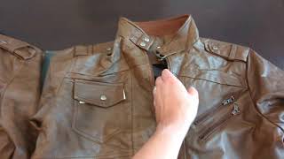 David Outwear Leather jacket vs Amazon and Alibaba