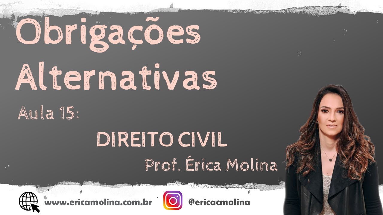 AULA 15 - OBRIGAÇÕES ALTERNATIVAS