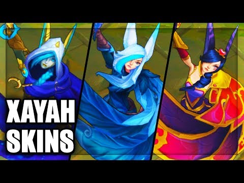 All Xayah Skins Spotlight 2018 (League of Legends)
