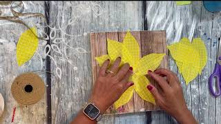 Ribbon Sunflower DIY