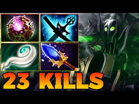 23 Kills Rubick Dota 2 ! Rubick Dota 2 Mid Lane Carry Gameplay Build Support 7.40