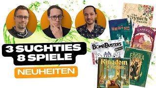 3 Suchties - 8 Spiele | Team Aufgetischt #357 | Das erste Aufgetischt im neuen Jahr