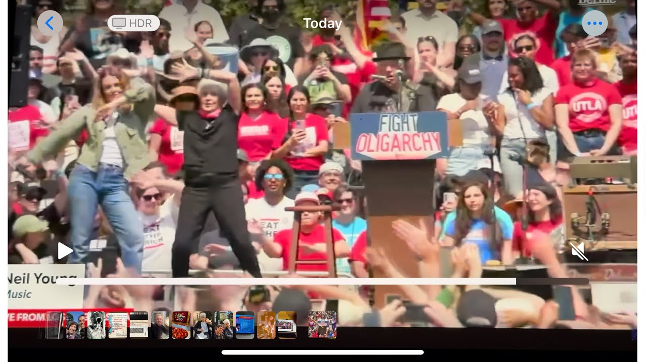 Joan Baez and Neil Young, The Fight Oligarchy Tour ￼
