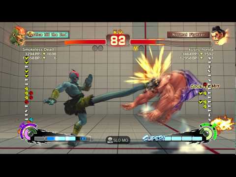 USFIV~ Dhalsim (Smokeless Dead) vs.  E.Honda (kusiro honda) HD