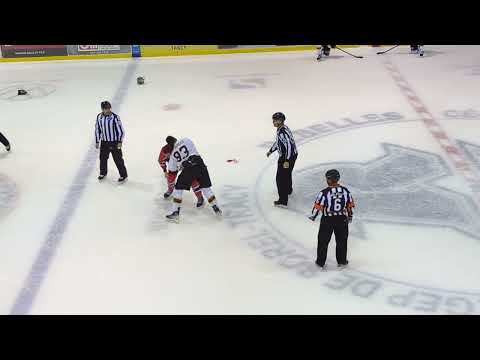 Fight/Bagarre Sammy Carbonneau vs Danick Malouin 13 janvier 2023