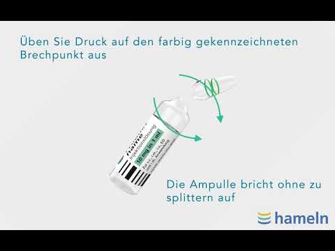 Wie öffnet man eine Ampulle