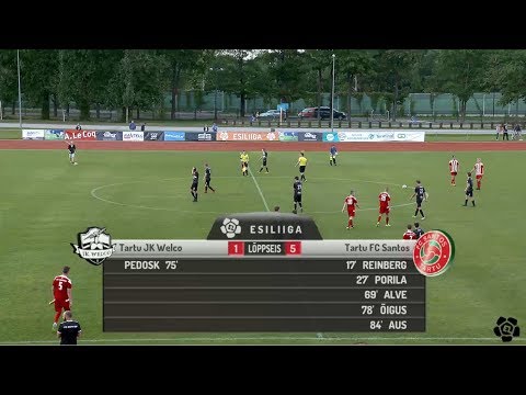 18. voor 2018: Tartu JK Welco - Tartu FC Santos 1:5 (0:2)
