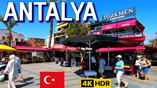 ANTALYA TÜRKİYE 4K Şehir Merkezi Sokak yürüyüşü 2025 4K 60FPS HDR yoru