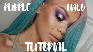 PURPLE HALO CUT CREASE TUTORIAL | SEPHORA PRO PALETTE