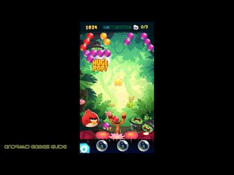 Angry Birds POP Bubble Shooter: Level 1: Walkthrough (3 STARS) HD