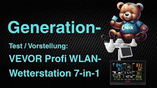 Die VEVOR Profi WLAN-Wetterstation 7-in-1 im Test.