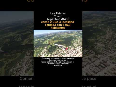 Las Palmas, Chaco desde el Microsoft Flight Simulator #laspalmas #chaco #msfs #argentina