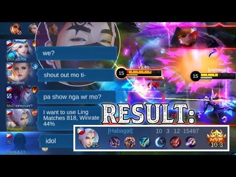 AKO SI GILDARK PRANK | BIDA BIDA DAW AKO HAHAHA!! | LING GAMEPLAY | Mobile Legends Bang Bang
