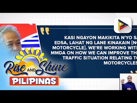 Paglalagay ng motorcycle lane sa EDSA bilang solusyon sa problema sa traffic, pinag-aaralan ng DOTr