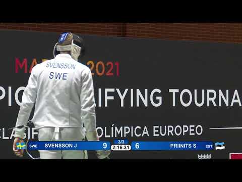 European Olympic Qualifiers 2021 SME - L4 - Svensson SWE v Priinits EST