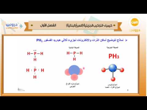 الثاني الثانوي | الفصل الدراسي الأول 1438 | كيمياء | التراكيب الجزيئية الصيغ البنائية