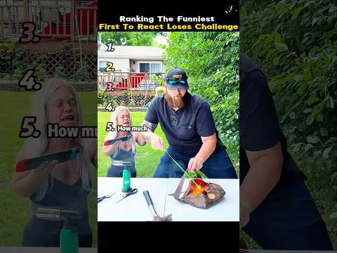 Ranking the funniest First To React Loses challenge #funny #challenge #tiktok