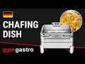 Edelstahl Chafing Dish - GN 2/3 - mit Soft-Close-Glasdeckel