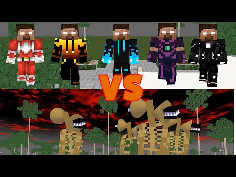 5 HEROBRINE VS SCARY SIREN HEAD! - Minecraft Animation