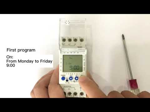 How to program the time switch THC822