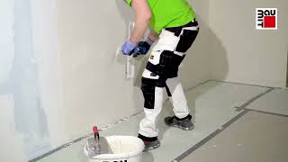 KlimaDekor 1 mm als Filzputz/Feinputz mit gefilzter Struktur innen auftragen und strukturieren