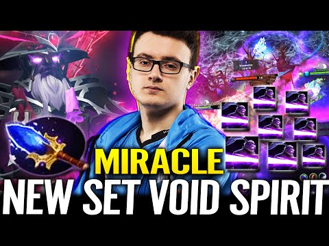 🔥 MIRACLE IS BACK - New Set Void Spirit Utra Rare Immortal 100% K.O iLTW Gyrocopter Dota 2 Pro Mid