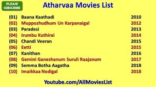 Atharvaa Movies List