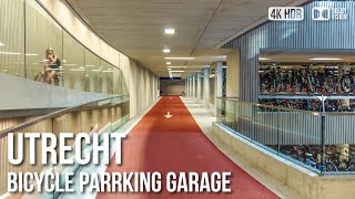 Worlds Largest Bicycle Parking Garage, Utrecht - 🇳🇱 Netherlands [4K HDR] Cycling Tour