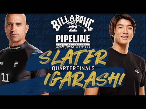 Kelly Slater vs Kanoa Igarashi Billabong Pro Pipeline - Quarterfinals Heat Replay