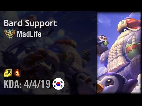 Bard Support vs Trundle - MadLife - KR Challenger Path 6.3