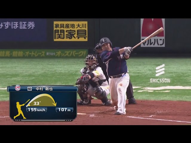 【5回表】今シーズン第1号!! ライオンズ・中村が先制のソロホームランを放つ!! 2019/3/31 H-L